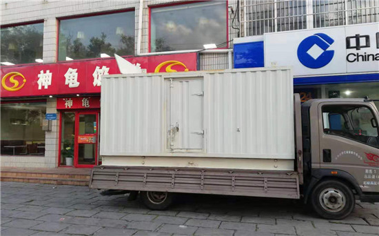 曲靖出租发电机施工案例
